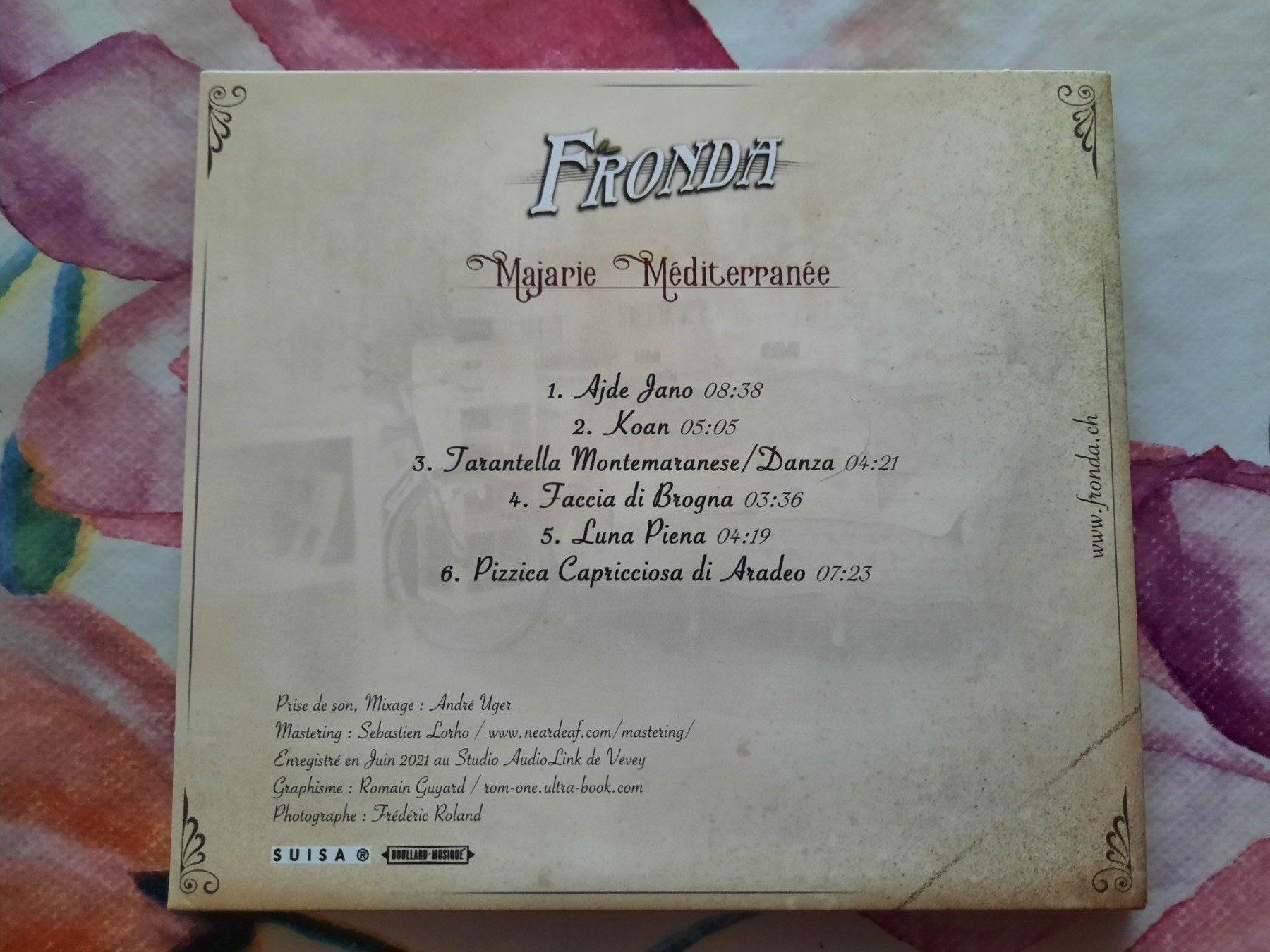 CD: CD Fronda - Marjarie méditerrannée – Usato da Pully venduto da bro_n52j 1