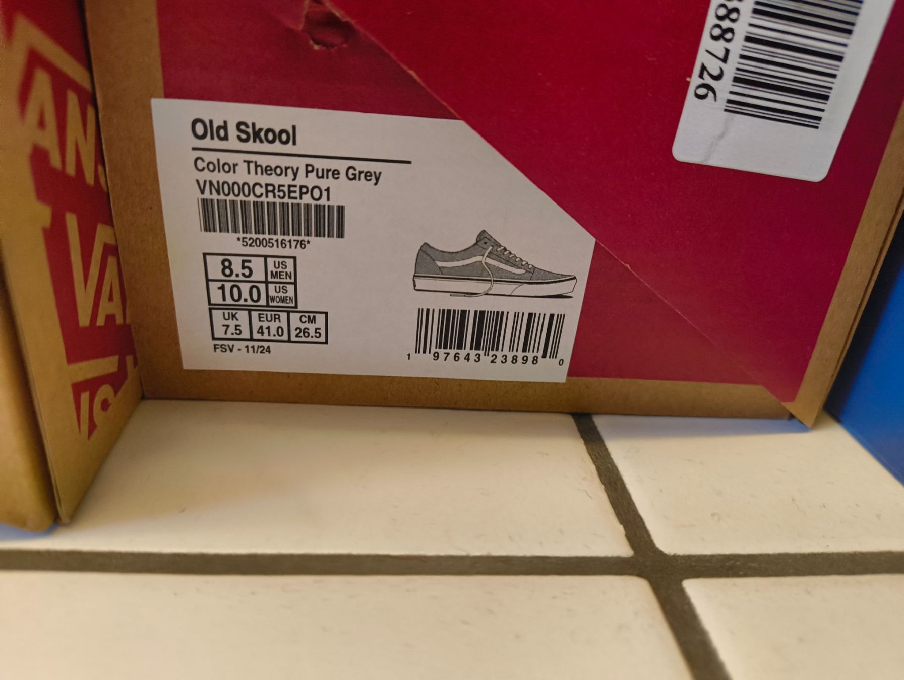 Vans Scarpe da uomo: Vans Old Skool, Grau,  Gr. 41 – Nuovo e nell'imballaggio originale da Uitikon Waldegg venduto da PJLS1 4