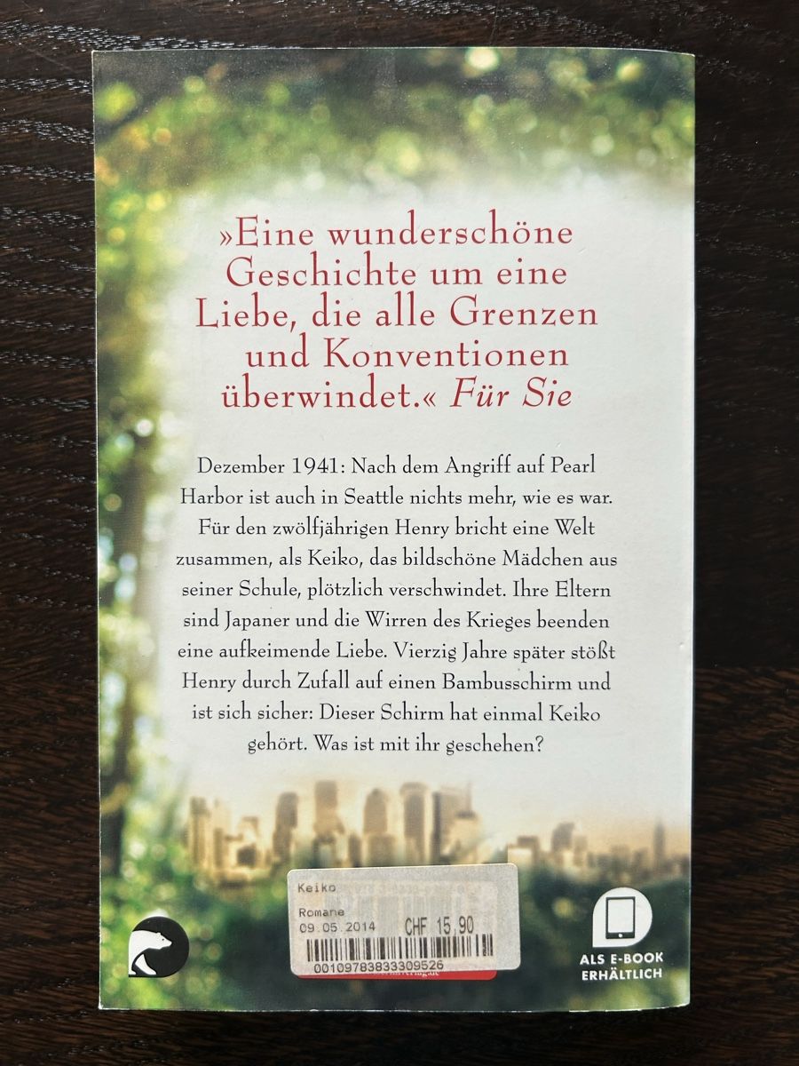Bücher: Keiko von Jamie Ford – Gebraucht aus Arbon von Bobbyx777 1
