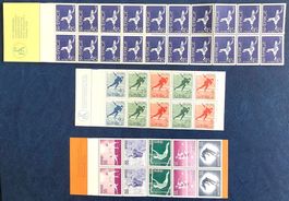1967 - 72 Schweden SPORT 3 Markenheftchen Postfrisch