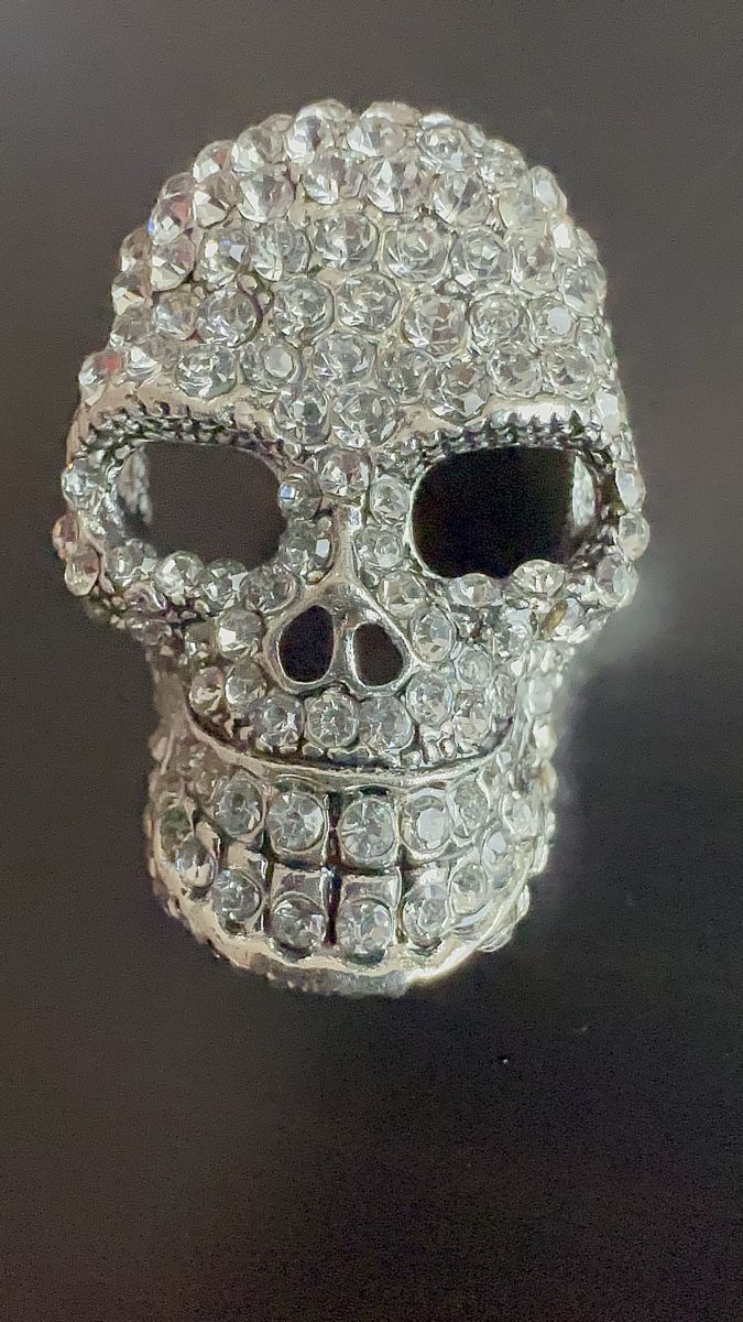 Spille & Fermagli: Schädel Totenkopf Brosche Strass Gothic – Nuovo (secondo la descrizione) da Schlieren venduto da WEEEE_MEVOMATA_WEEEE