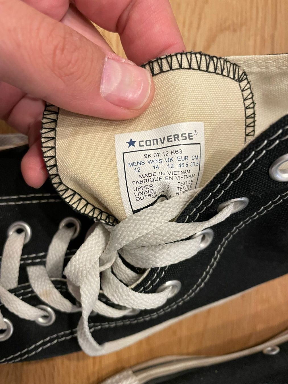 Herrenschuhe: Converse noire 46 – Gebraucht aus Prilly von Ezareth 3