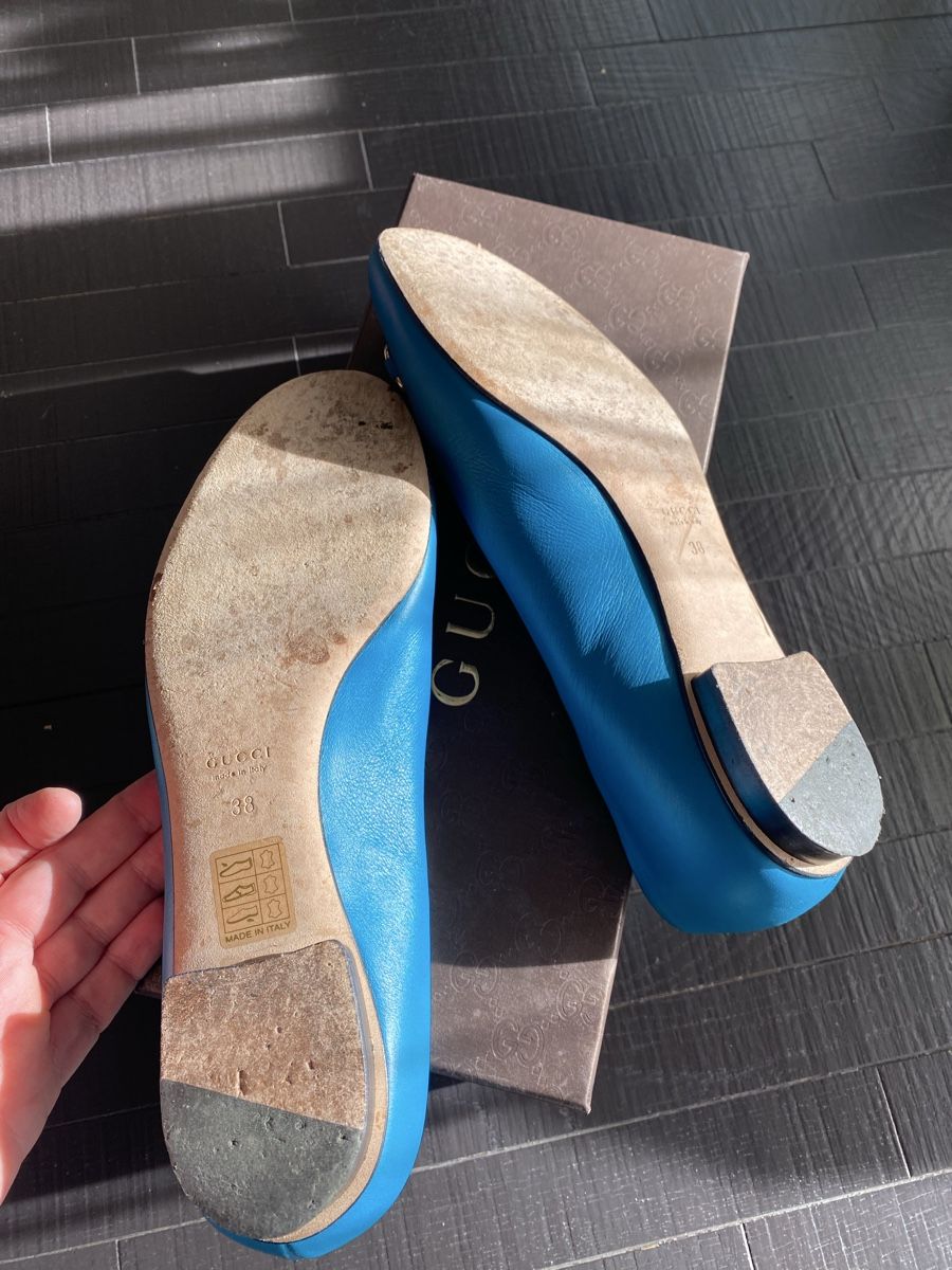 Gucci Scarpe da donna: Ballerines Gucci bleues T38 – Usato da Evilard venduto da sama06 4