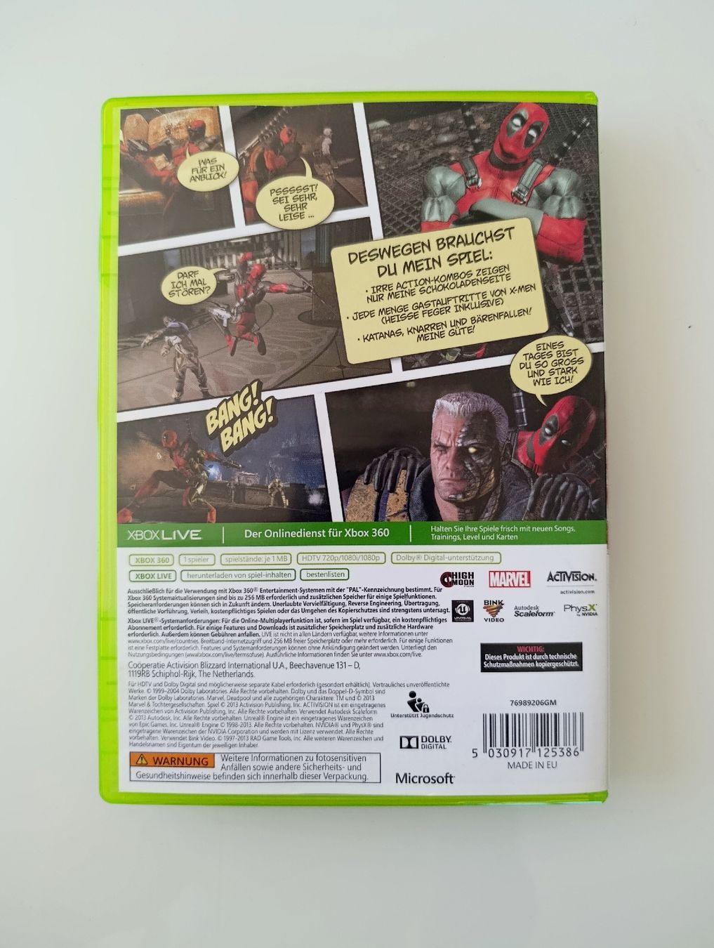 Giochi: Deadpool Xbox 360 Game 100%Uncut – Usato da Wil SG venduto da Donaldus 1