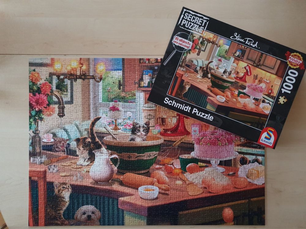 Cobble Hill Puzzle 1000 Pezzi – Collage Di Gatti Con Poster Incluso, Carta Di Lino Anti-riflesso, Fatto In USA