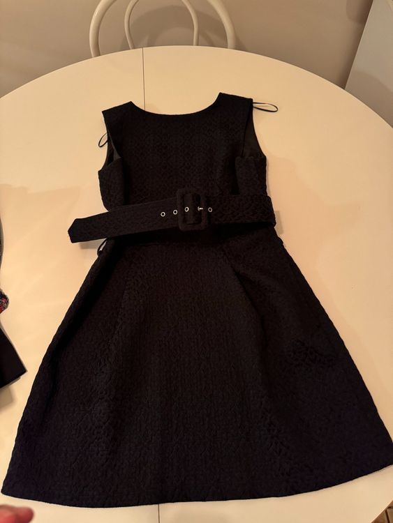 Mango - Robe habillée avec boucle à la taille - Noir
