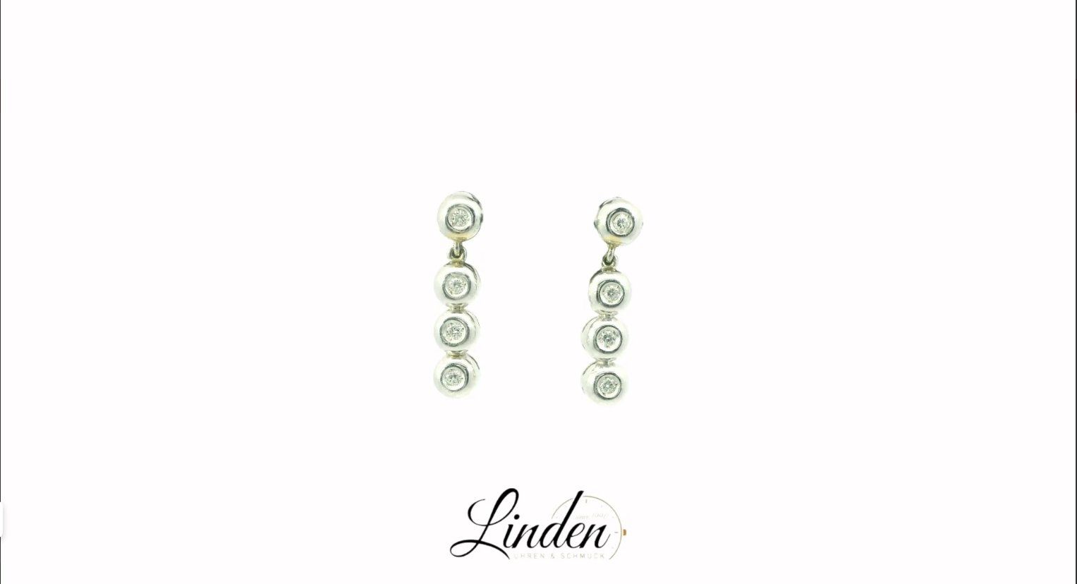 Orecchini pendenti & Orecchini a lobo: Ohrringe 750 Weissgold Diamant – Usato da Zürich venduto da Linden-Uhren