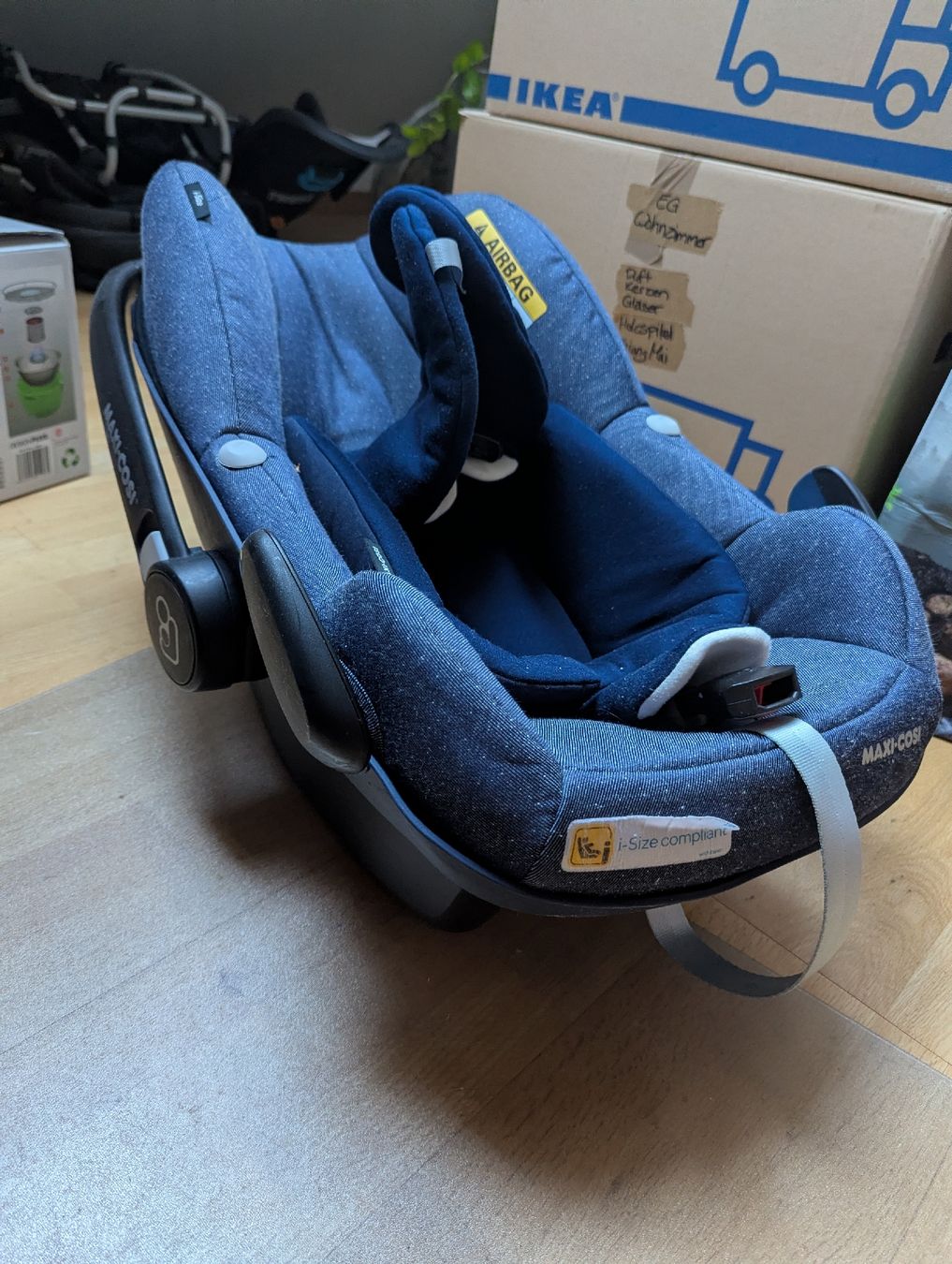 Maxi-Cosi Seggiolini per auto: Maxi-Cosi Pebble Pro i-Size Babyschale blau – Usato da Winterthur venduto da pbl187