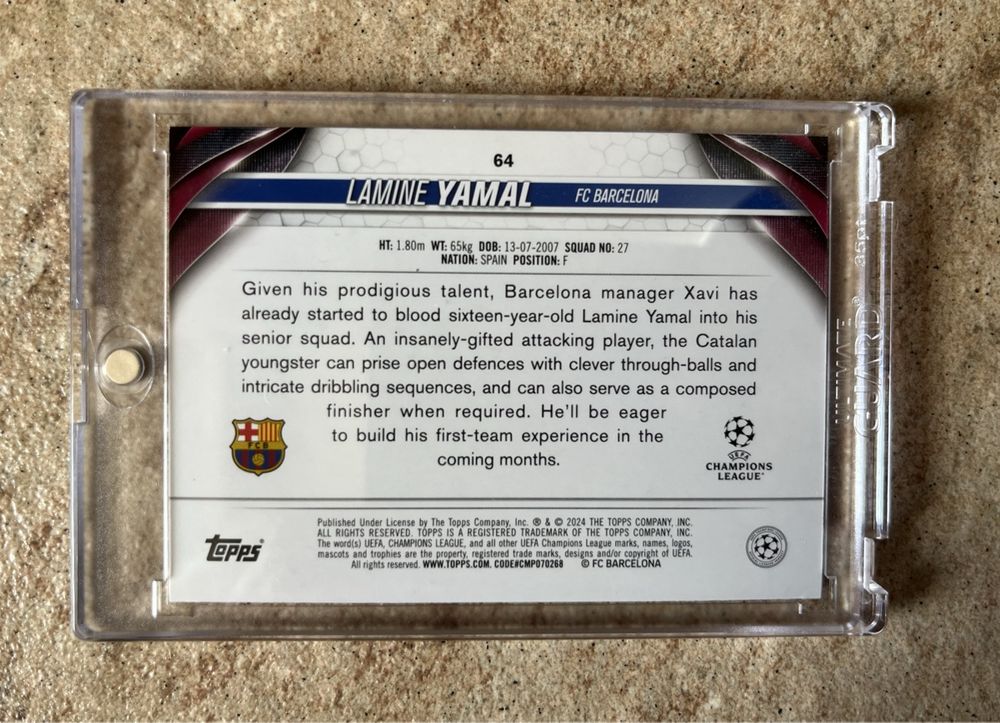 UEFA Lamine Yamal Gold ball TOPPS | Kaufen auf Ricardo