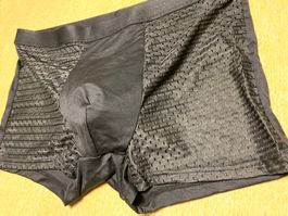 Boxer uomo nero con inserti in rete -tg L/XL- nuovo