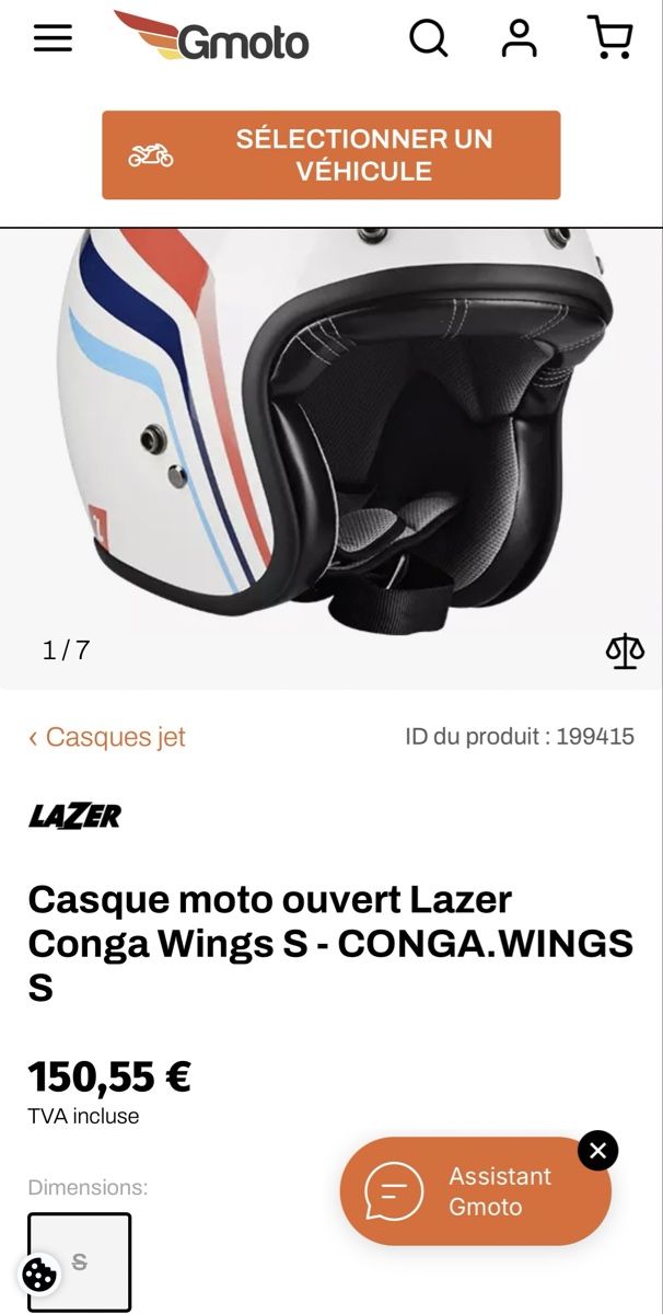 Caschi & visiere: Lazer Casque Jet Mambo EVO Wings S – Nuovo e nell'imballaggio originale da Urtenen-Schönbühl venduto da Big.sanad 1