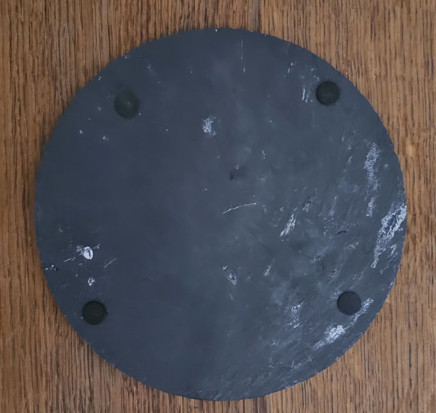 Piatti di portata: Schieferplatte rund gebraucht ca. 20 cm Durchmesser – Usato da Worben venduto da Quest 2