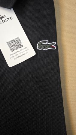Orginal Lacoste Polo-Shirt Schwarz Grösse M NEU mit Etikett