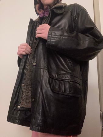 Leder Jacke Winter Nappa Mantel