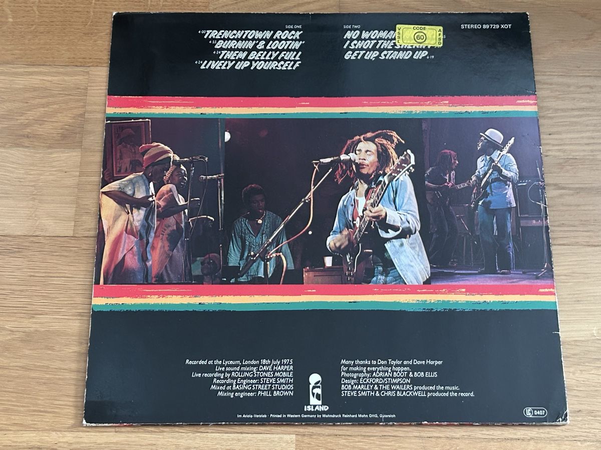 Schallplatten: Bob Marley. 1975 Live – Gebraucht aus Faulensee von Mizuno06 1