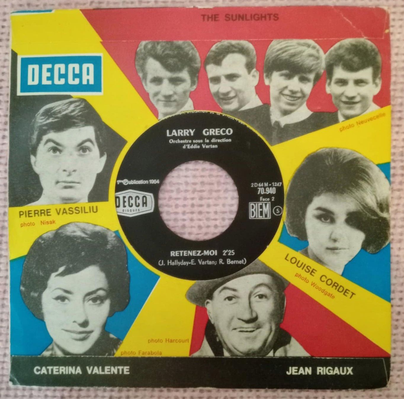Vinyles: Larry Greco – Toi Devant Moi / Retenez-moi - disque 7" vinyl – D'occasion à Le Locle par borgespatricia 1