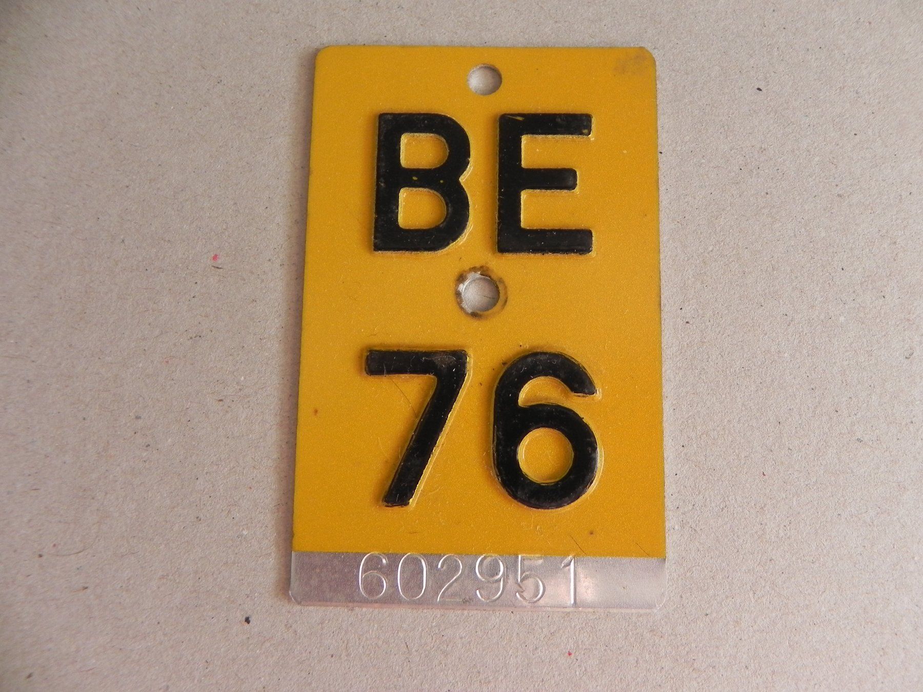 Puch Insegne: Mofanummer Mofa Nummer BE 76 Bern 1976 Töffli Geschenk – Usato da Siebnen venduto da krimsie 1
