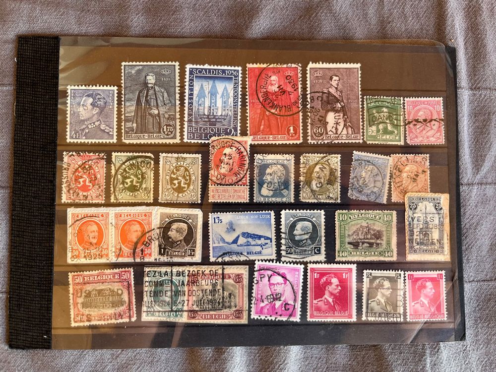 Tutti i francobolli: Lot de timbres de la Belgique – Usato da Châtel-St-Denis venduto da Vaillant1