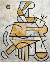 Figur (Acryl auf Leinwand) Nr. 27
