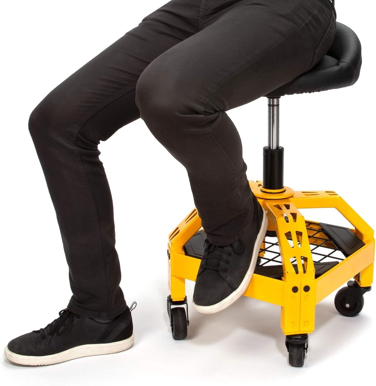 Sgabelli: DEWALT Werkstatthocker höhenverstellbar drehbar Rollhocker – Nuovo e nell'imballaggio originale da Genève venduto da Top-Trend 6