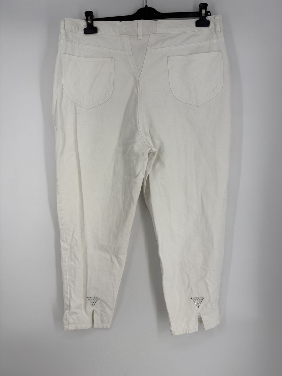 Pantaloni: Damen Jeans weiss Gr. 50 – Usato da Auenstein venduto da moin. 1
