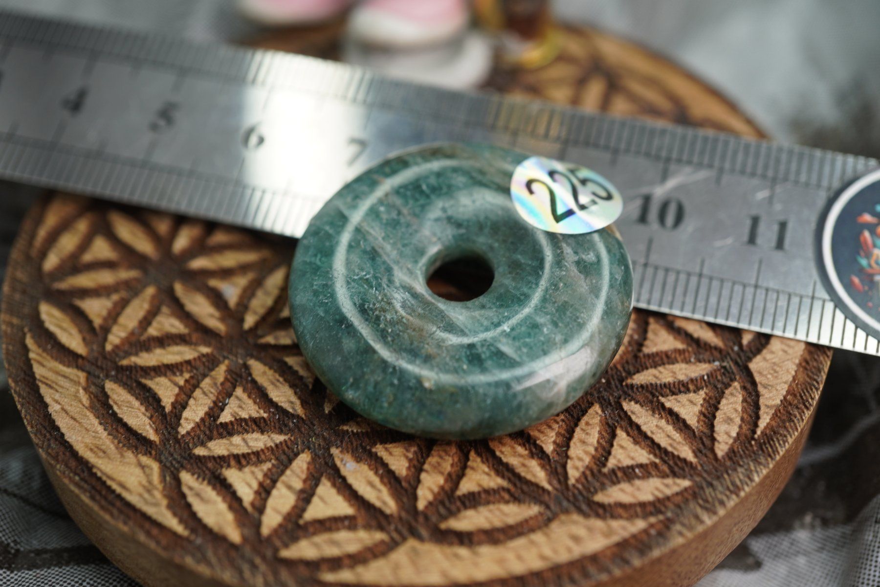 Minerali & Pietre curative: Apatit   ca30mm     Top  Pi Scheibe – Nuovo e nell'imballaggio originale da Eschenbach SG venduto da topstone 1