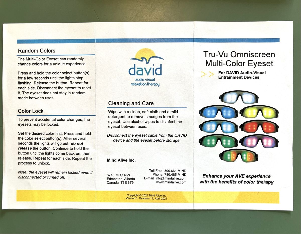 Attrezzature mediche: David Delight Pro Gamma Edition (Mindalive) Neurostimulation – Nuovo (secondo la descrizione) da Küsnacht ZH venduto da Aporetico 4