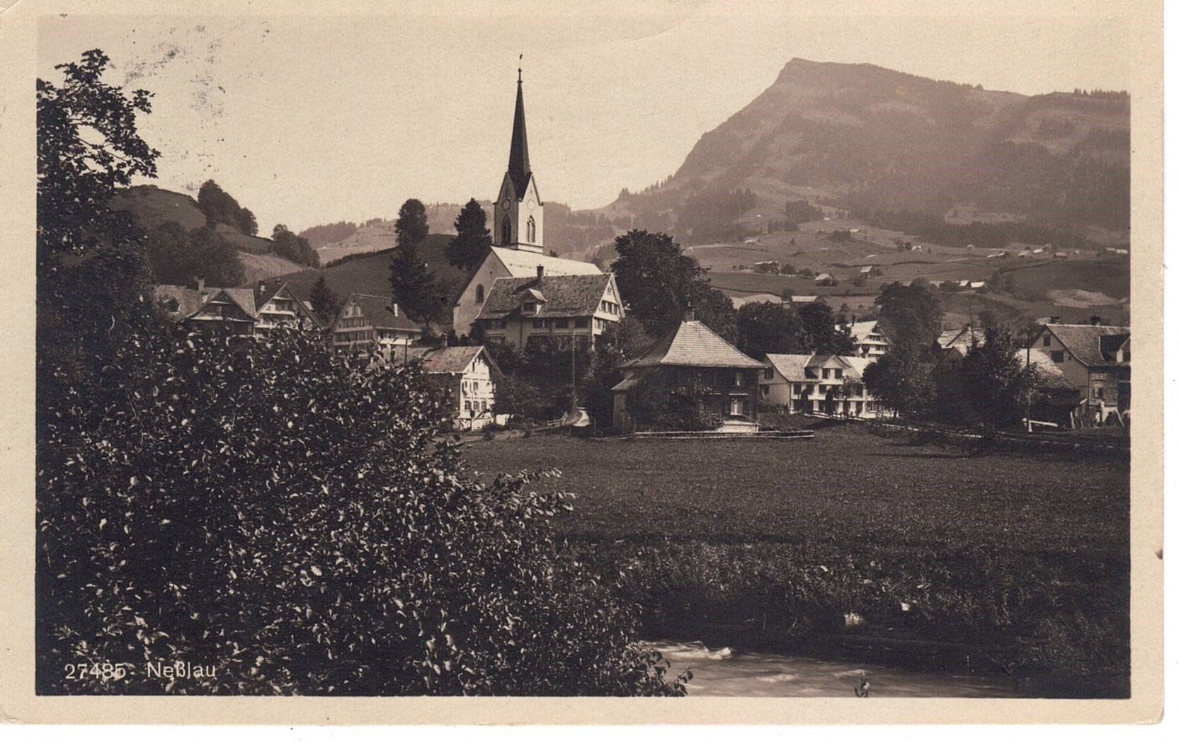 Ansichtskarten: 1923 Nesslau – Gebraucht aus Kreuzlingen von Koi4