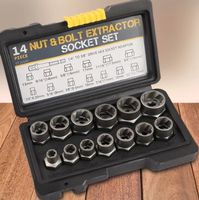 14-teiliges Schlagschrauben und Mutternentferner-Set