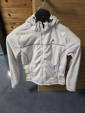 Fleecejacke OCK Weiss Grösse 38, NEU