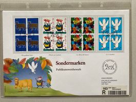 FDC Grossbrief Sondermarken Publikumswettbewerb 1996 ET