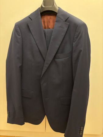 Iannalfo// Costume Bleu Tissu Zignone Taille 50