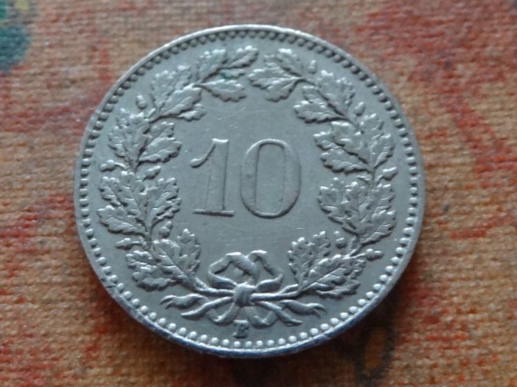 Tutti le monete: 10 Rp. 1958 – Usato da Romanel-sur-Lausanne venduto da Swift13 1