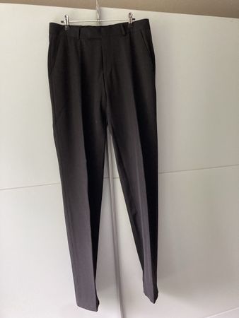 Biaggini / Buntfaltenhose / Herren / Gr.94 / Schwarz / Wolle