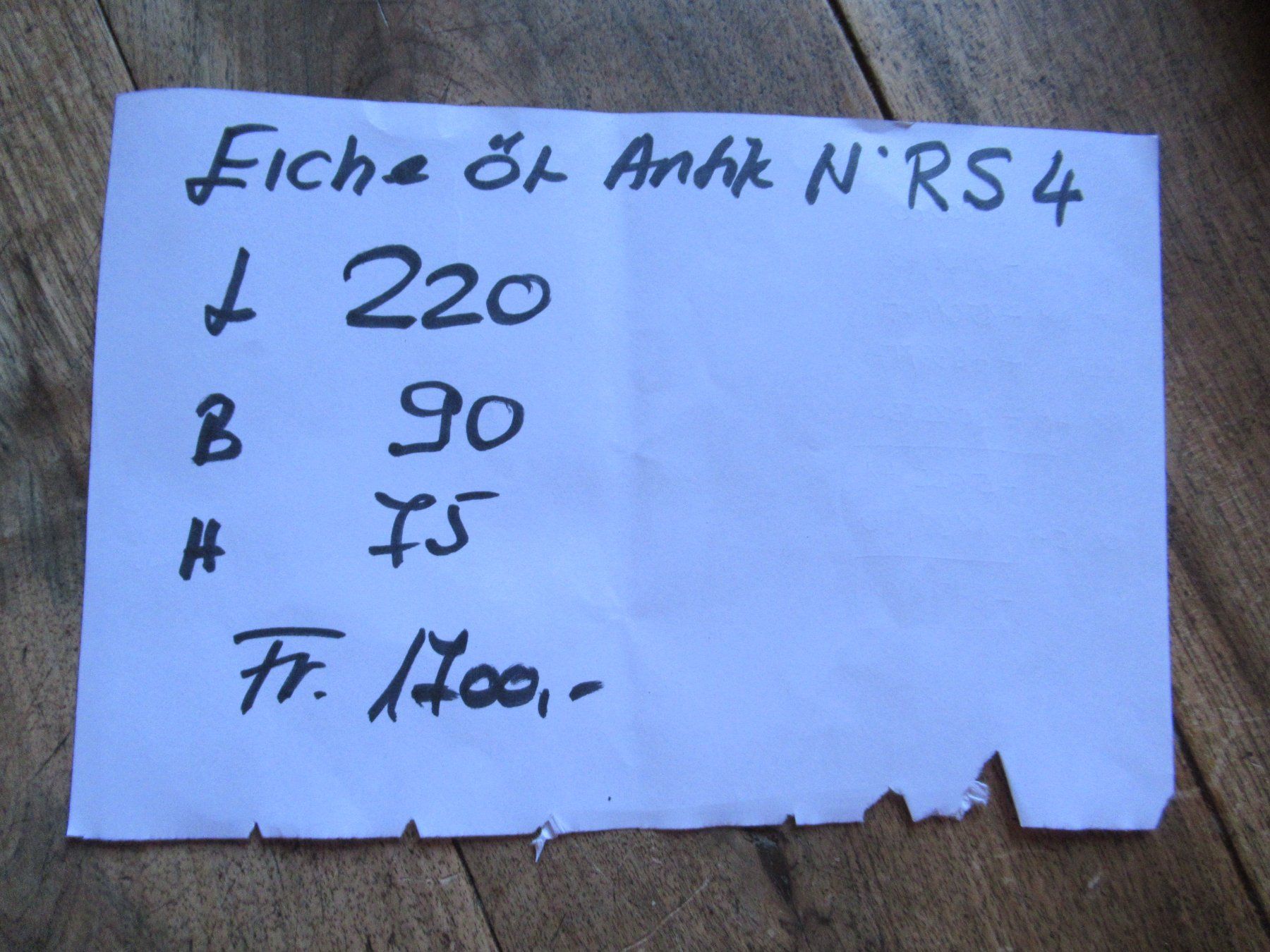 Horgen Glarus Tavoli: Beizentisch (Eiche/220) – Usato da Berg SG venduto da Pizza58 8