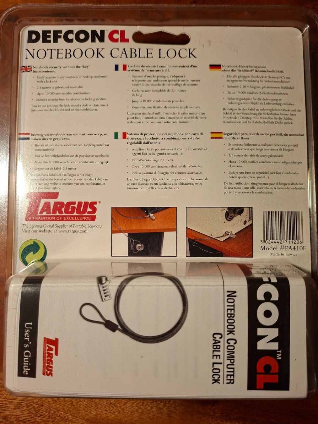 Targus Schlösser: Targus DEFCON CL Notebook Cable Lock, neu & originalverpackt – Neu und originalverpackt aus Dübendorf von Rinri 1