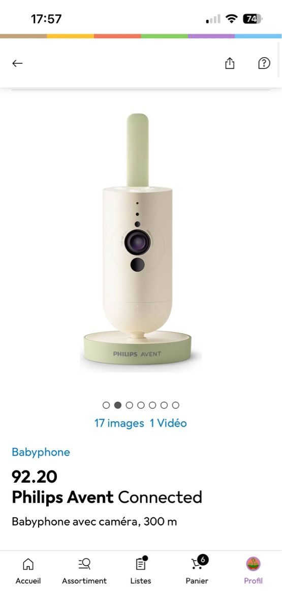 Philips Videocamere: Caméra baby phone Philips Avent  – Nuovo (secondo la descrizione) da Chêne Bourg venduto da jen_l2dl 2