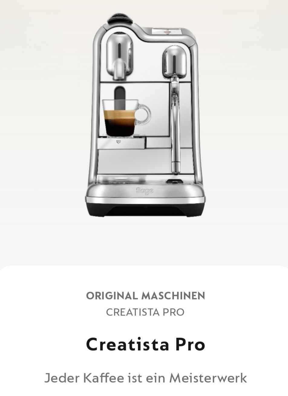 Nespresso Macchine per caffè & Macchine per espresso: Nespresso Creatista Pro – Usato da Egerkingen venduto da grimmialp