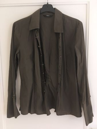 Bluse von Mango MNG, Khaki Gr. M