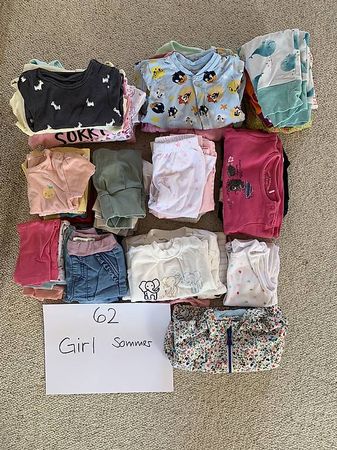 Lot Kinderkleider Mädchen 62 Sommer (2-4 Monate)