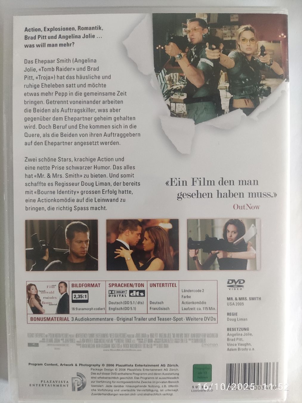 Tous les DVDs: Mr. & Mrs. Smith - DVD – D'occasion à Basel par Alacant 1