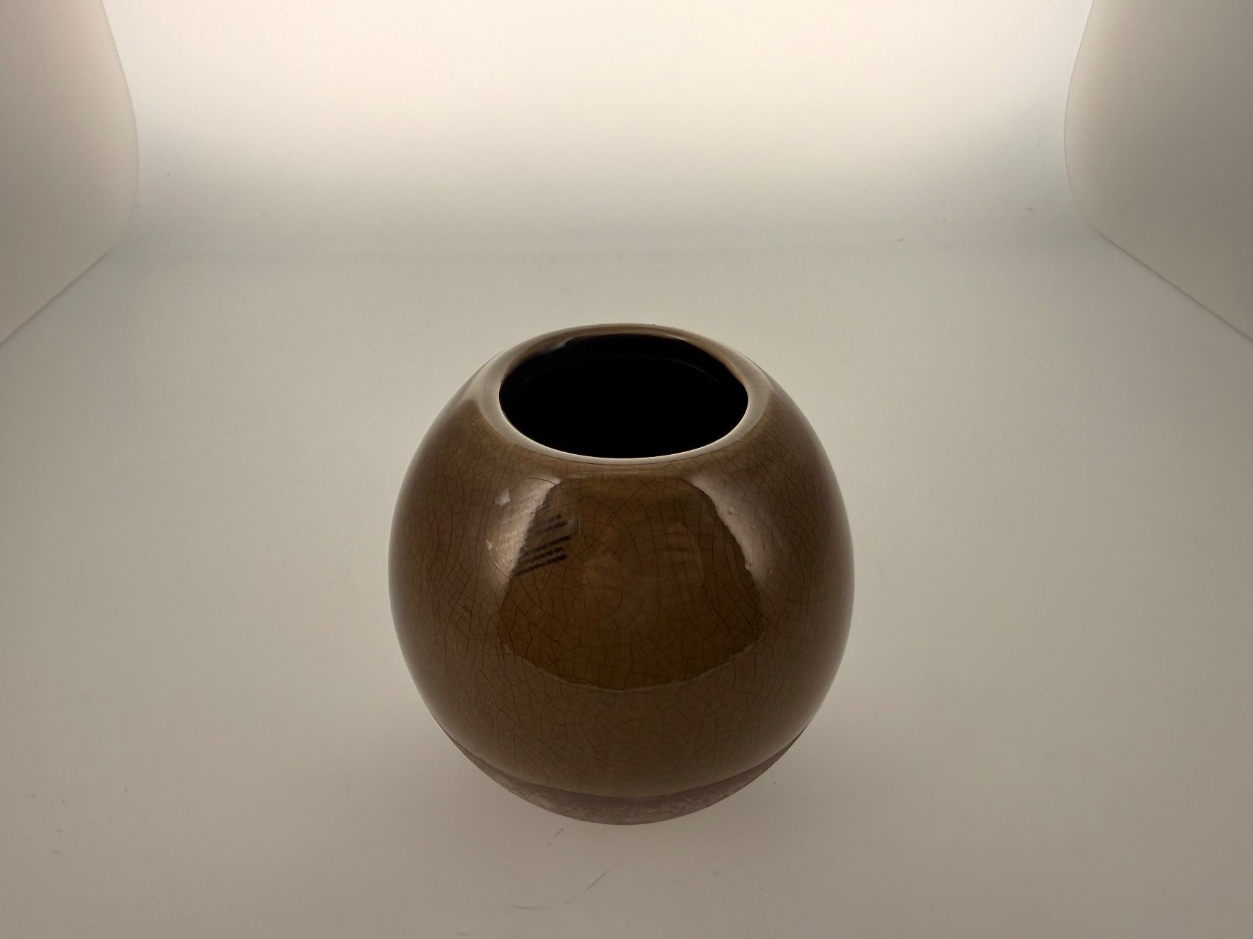 Vasen & Gefässe: Vase braun Keramik Glasur – Neu (gemäss Beschreibung) aus Zug von isdach