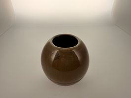 Vase braun Keramik Glasur