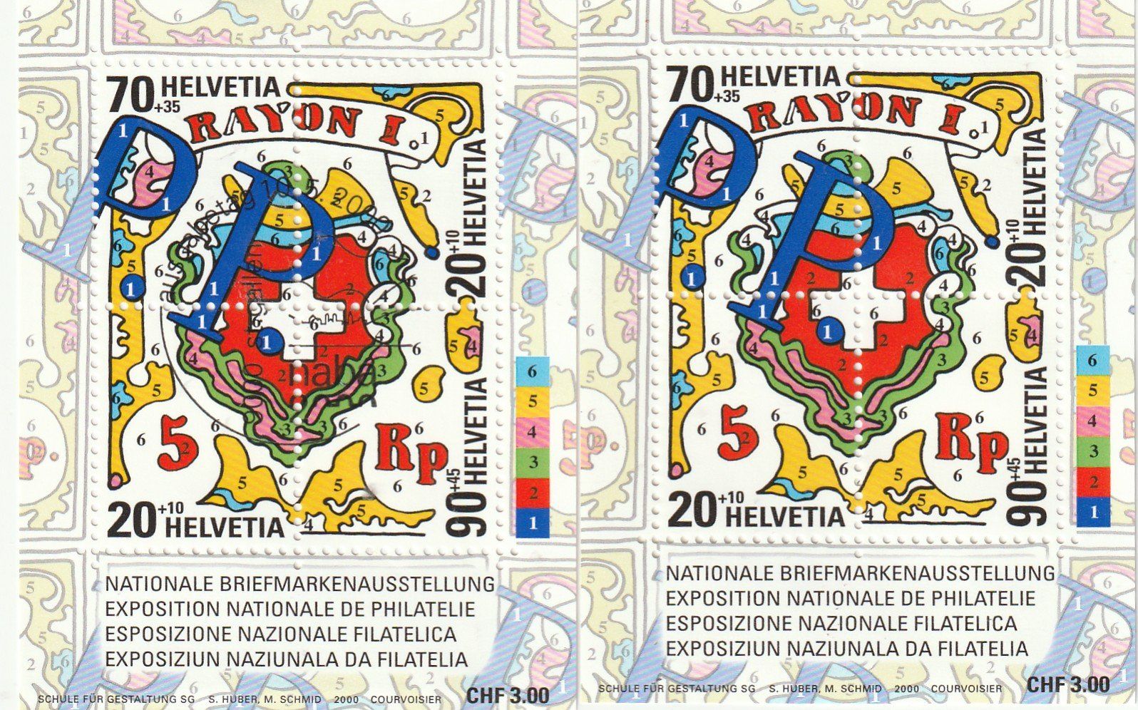 Tutti i francobolli: Swiss Post Abo Briefm. Lot 2000 Postfrisch und gestempelt – Usato da Rupperswil venduto da Ema10 6