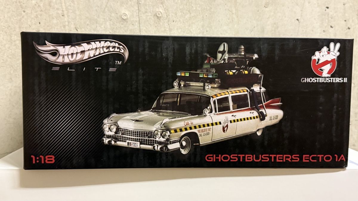 Hot Wheels Modellini d'auto: Hot Wheels Elite Ghostbusters Ecto 1A  1:18 – Usato da Basel venduto da Zomeg 7