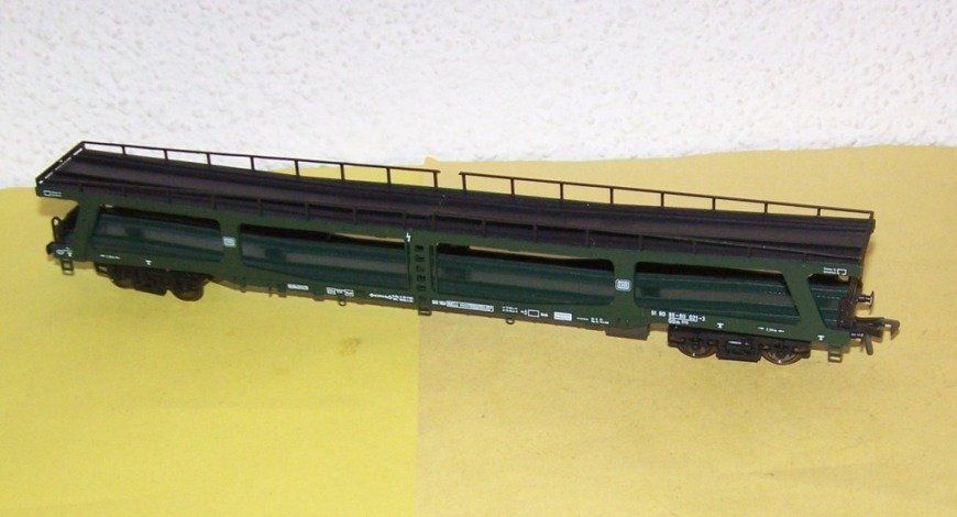 Fleischmann Modellini di ferrovie: Fleischmann H0 5284: Autotransporter DDm 915, DC – Nuovo (secondo la descrizione) da Brüttisellen venduto da Rentner44zh