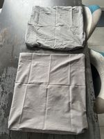 Taie d'oreiller grise coton 2 pièces neuf 65x65 cm