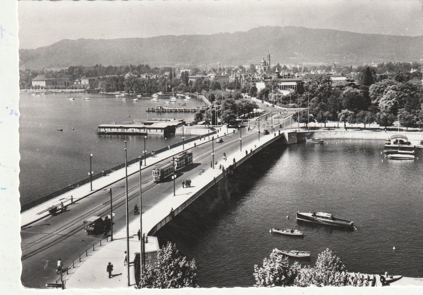 Cartoline postali: Zürich um 1958 – Usato da Lumbrein venduto da made02