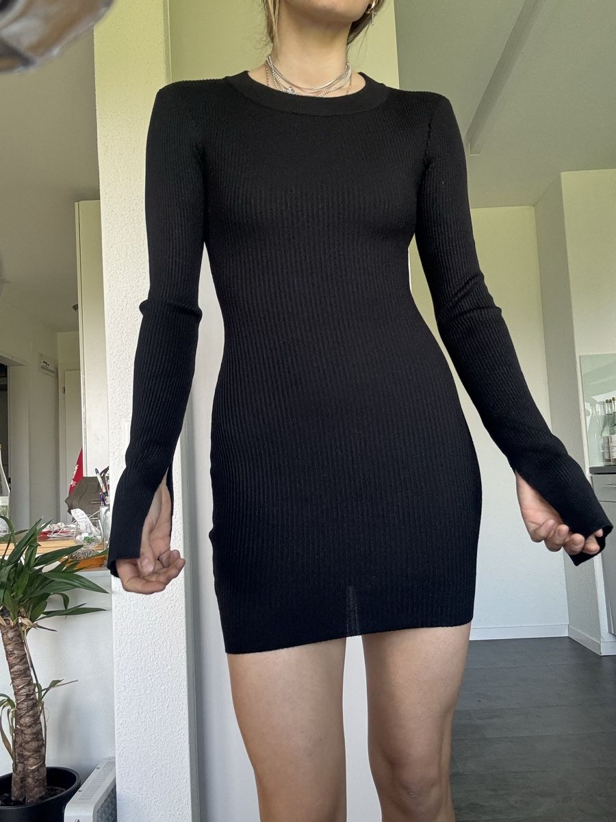 Vestiti: Missguided Black Ribbed Mini Dress – Nuovo (secondo la descrizione) da Zürich venduto da forestF4iry
