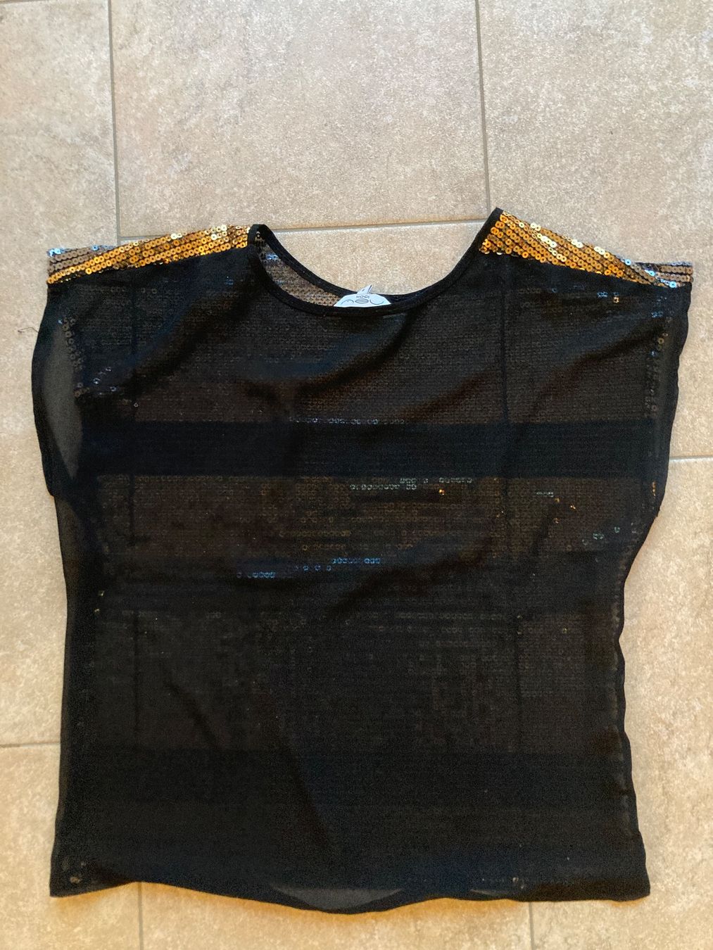 T-shirt: Funkelndes Pailletten-Top, Grösse ca. S, festlich – Usato da Gelterkinden venduto da froggy80 1